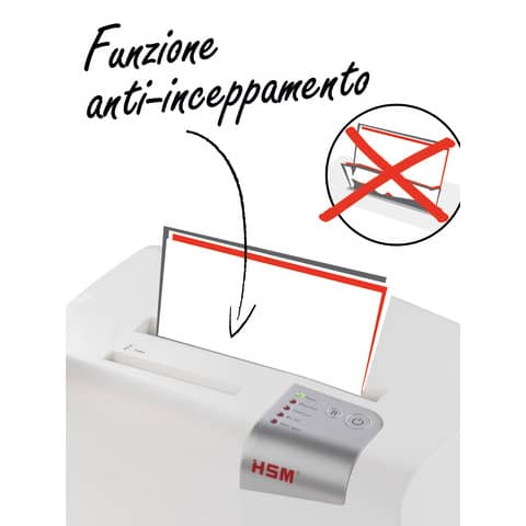 Distruggidocumenti uso moderato HSM SHREDSTAR X13 - P-4 - 23 L - taglio a frammenti 4x37 mm bianco/argento 1057121